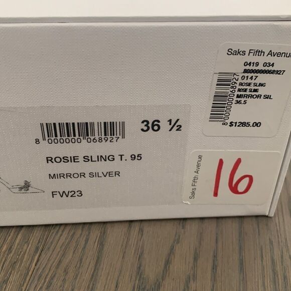 Amina Muaddi Empty Shoe Box for Heels Replacement Storage Gift Box 12”x8”x4” - Picture 9 of 10